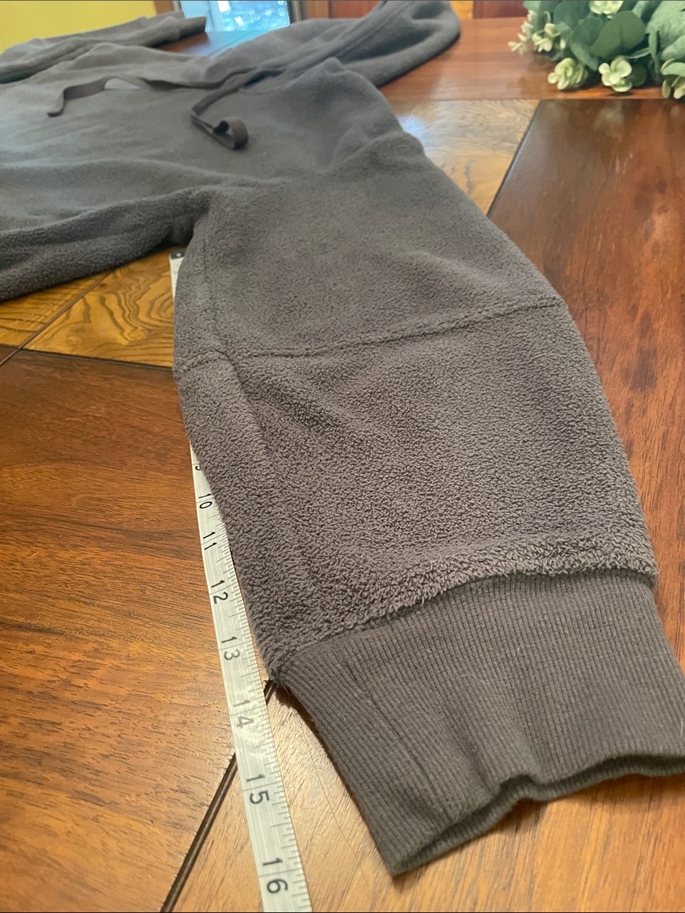 Cuddl Duds Plush Hooded Pullover - Charcoal Gray D5 - Picture 5 of 11